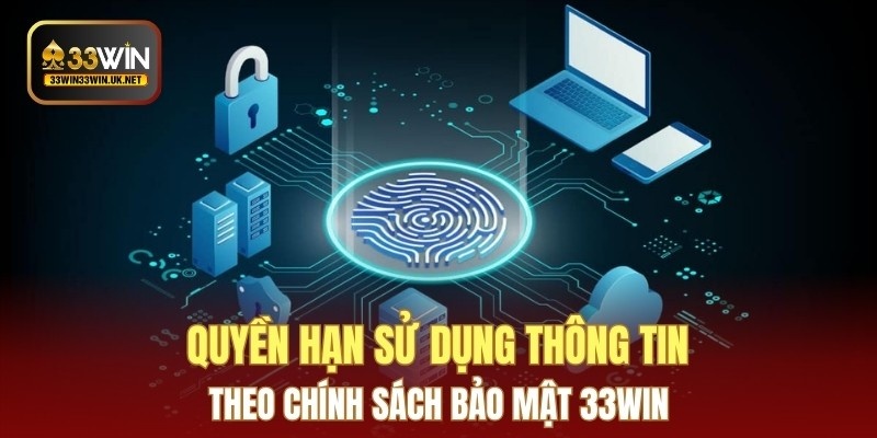 Quyền hạn sử dụng thông tin theo chính sách bảo mật 33WIN